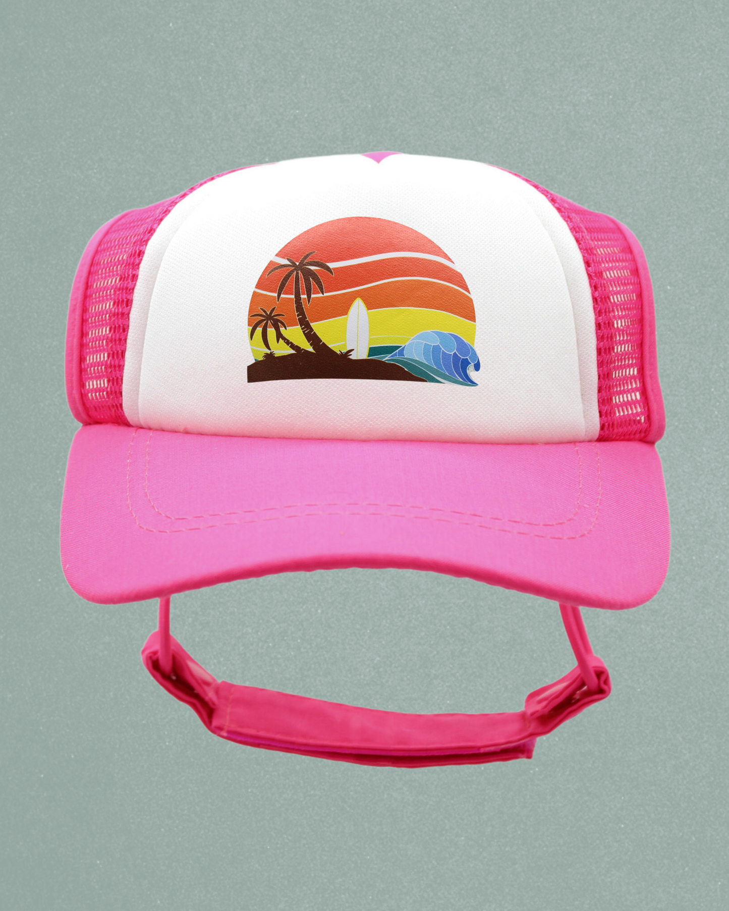 island sunset cat hat