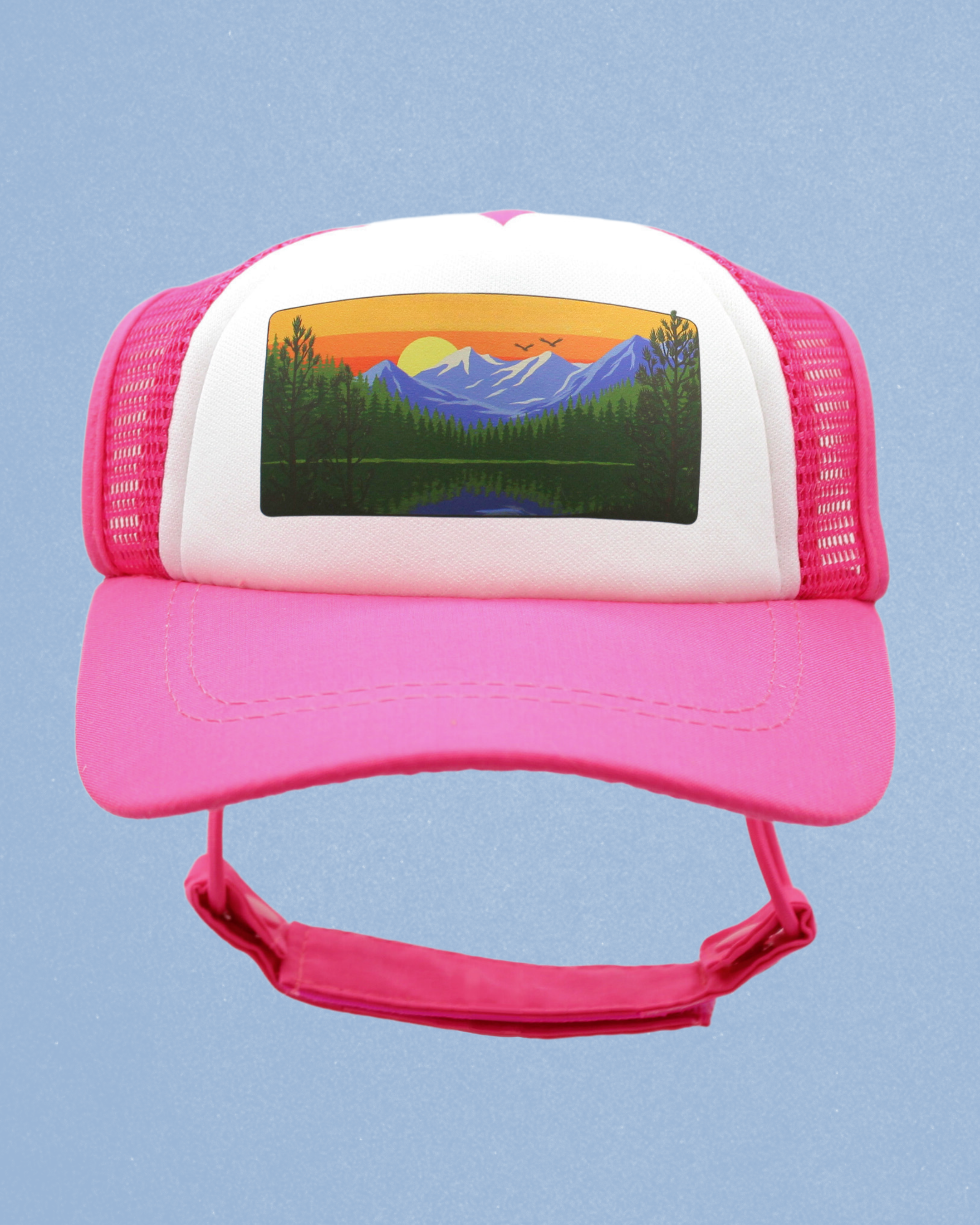 mountain lake cat hat