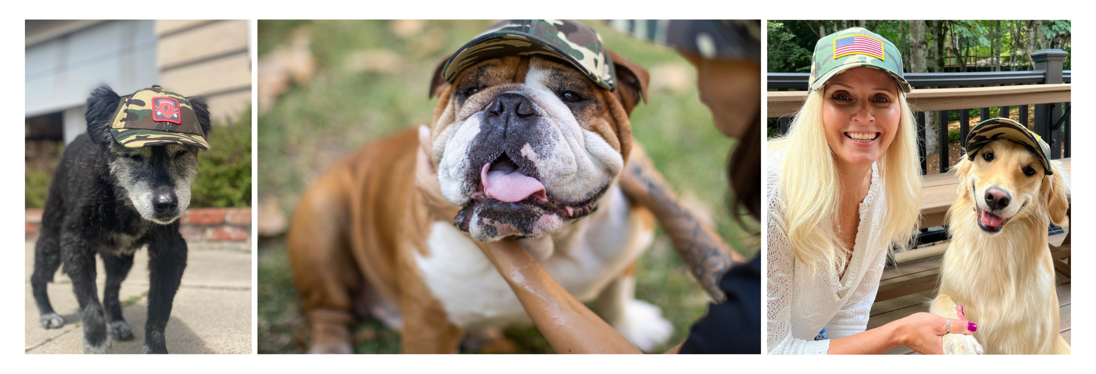 PupLid Camo Design | Shop Size Large Baseball Caps for Dogs Camo Green / Classic Camo