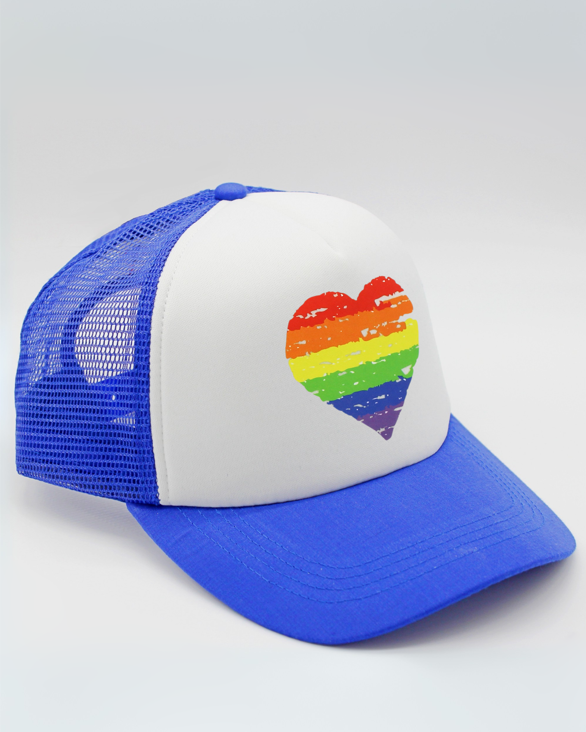 pride heart matching human hat