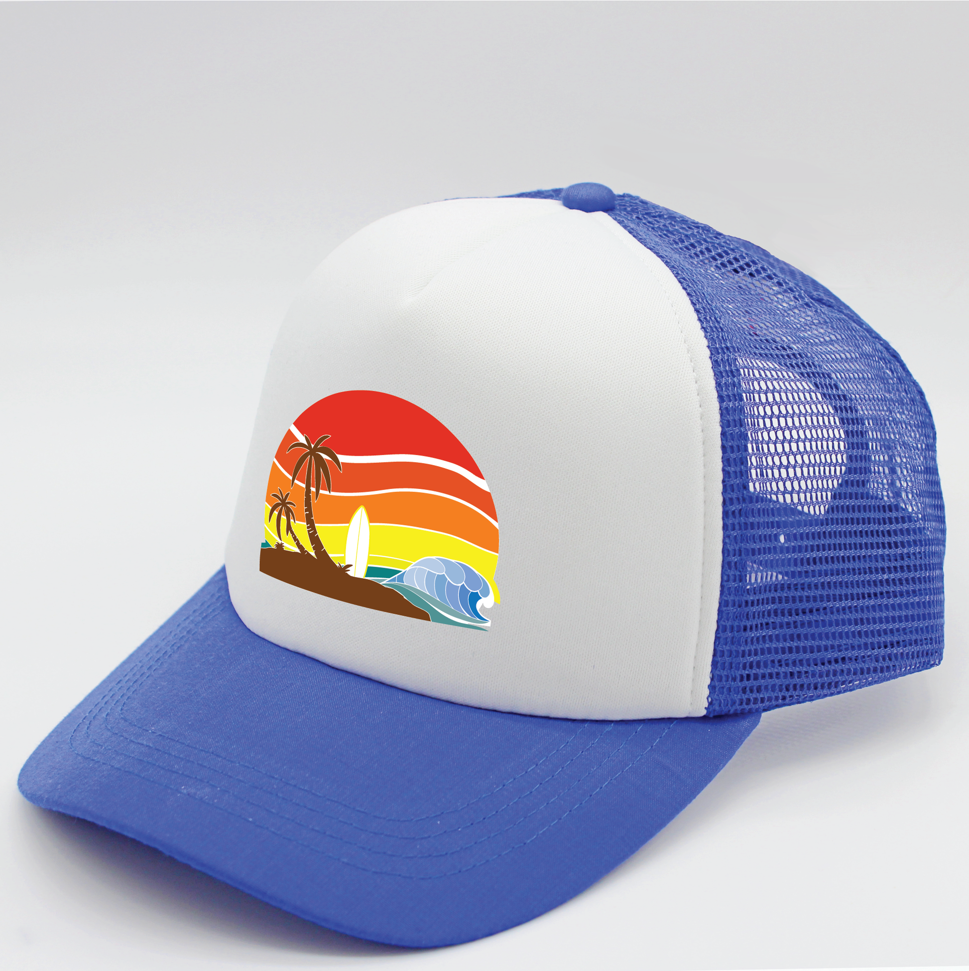 sunset designs matching human hat