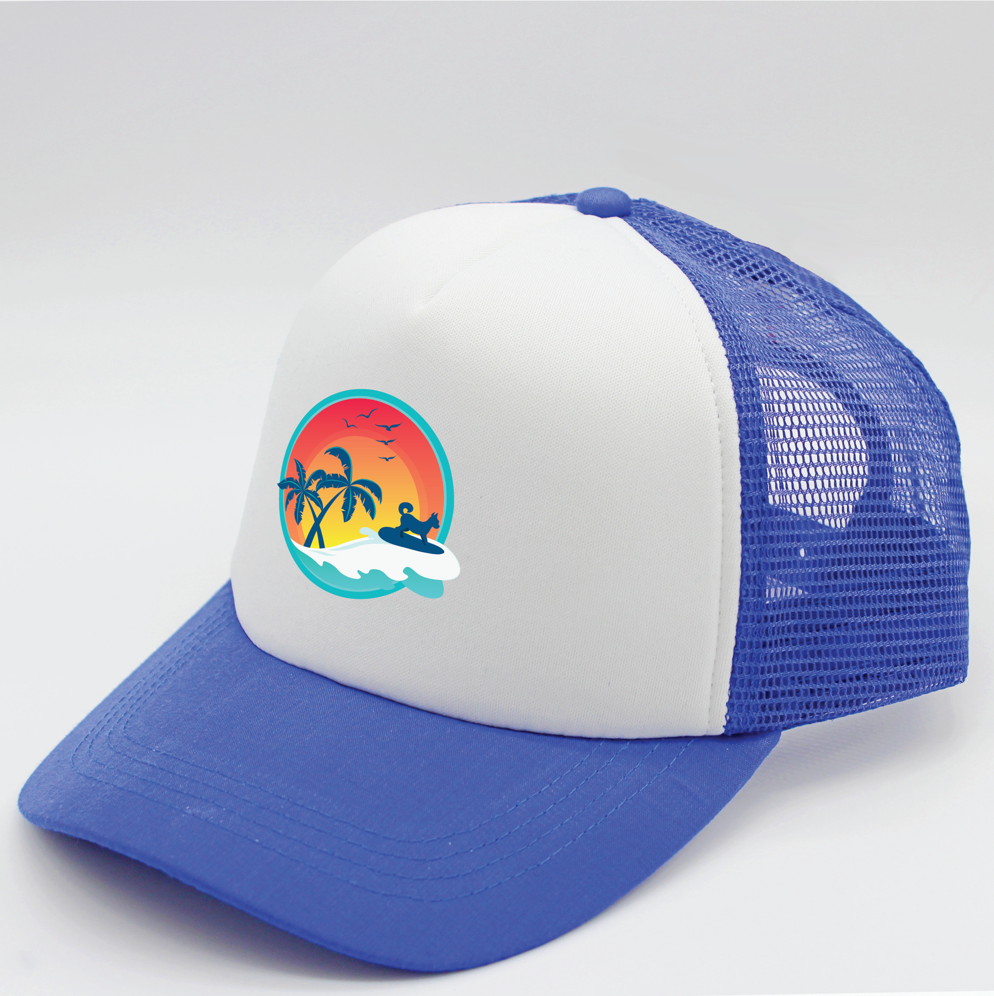 sunset designs matching human hat
