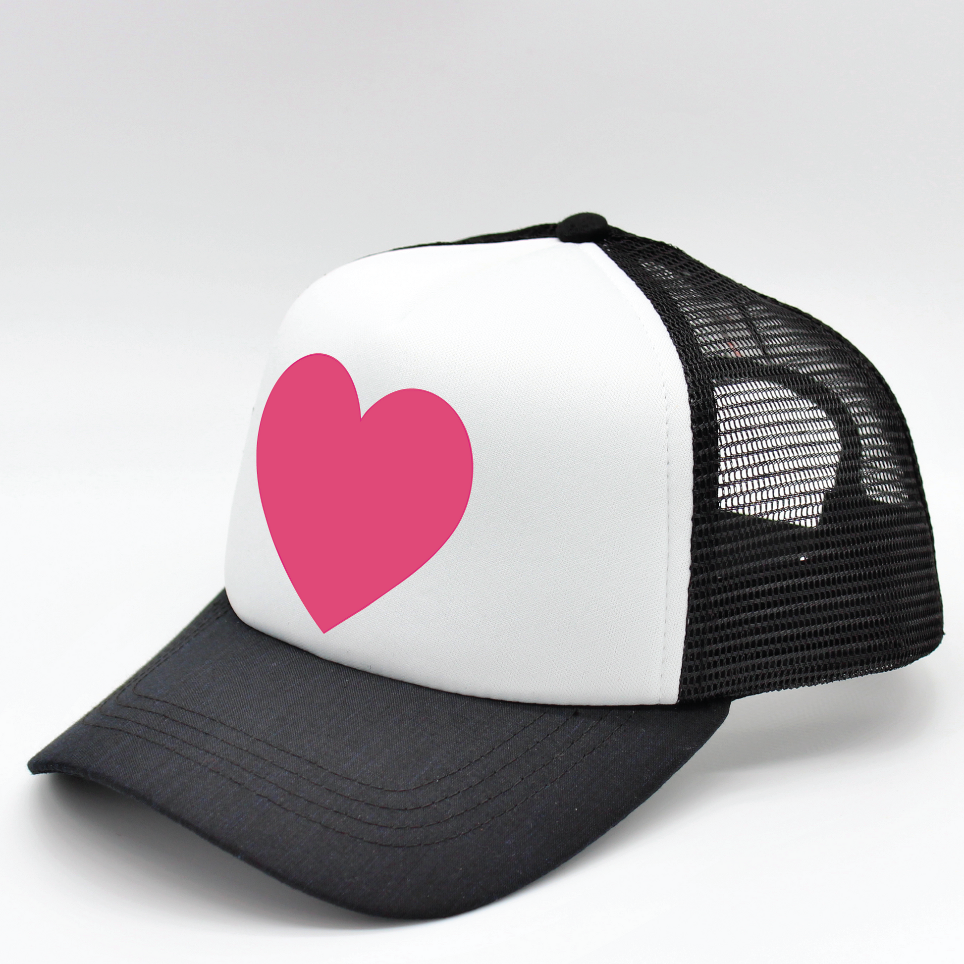 heart matching human hat