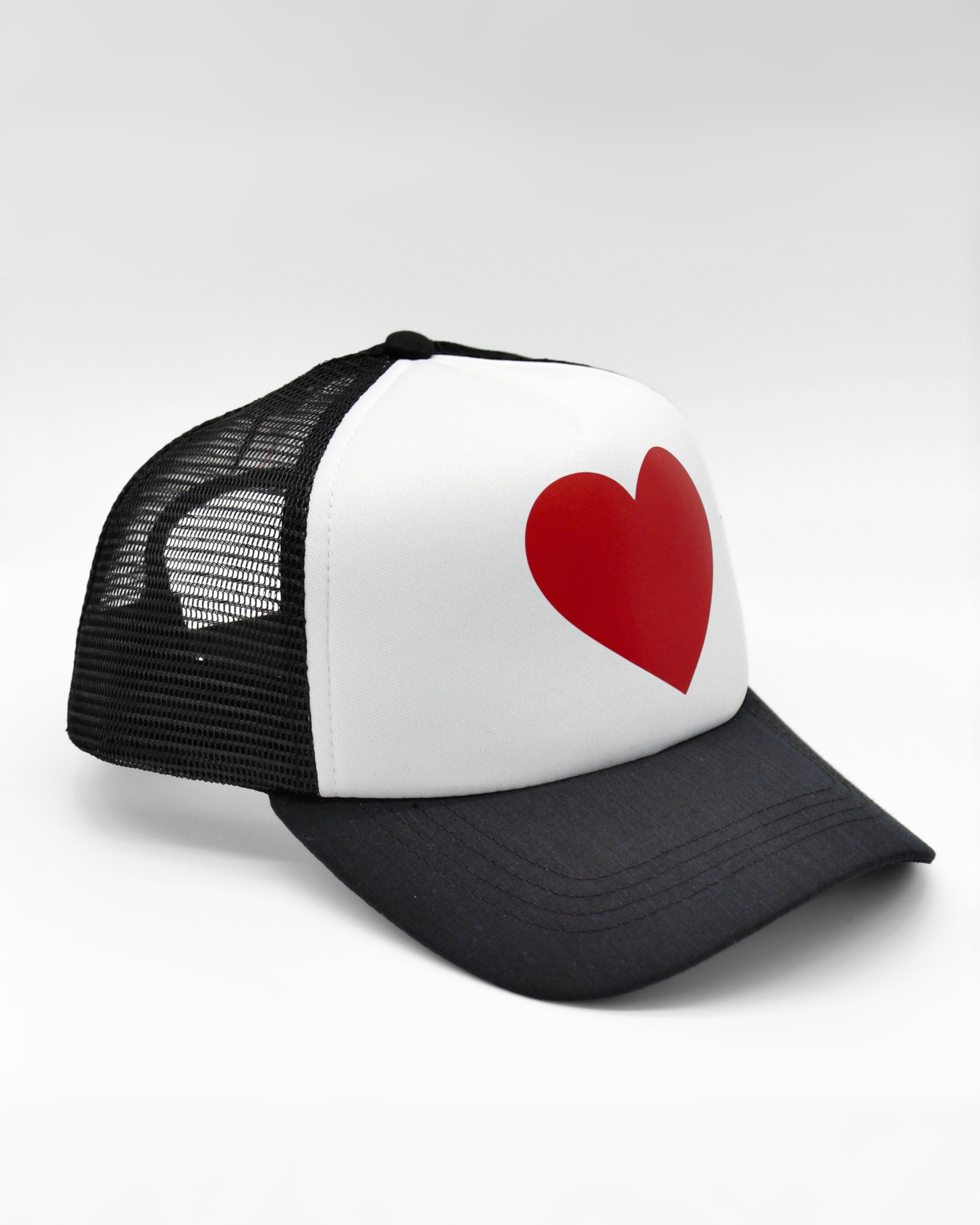heart matching human hat