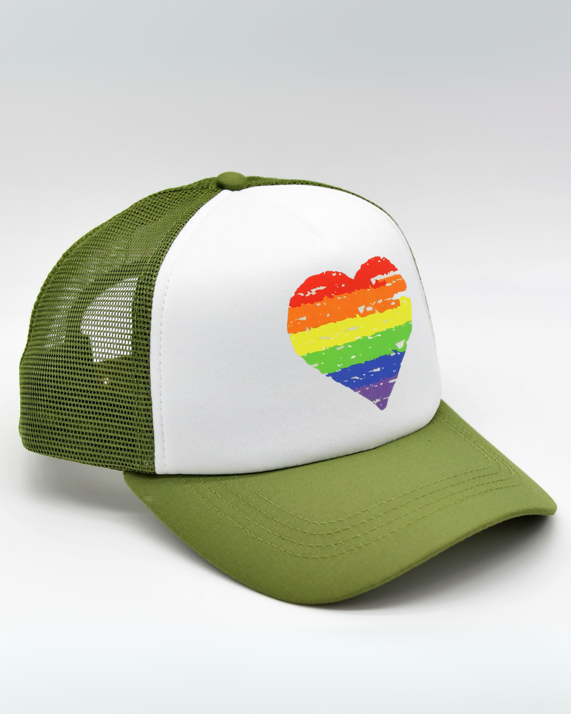 pride heart matching human hat