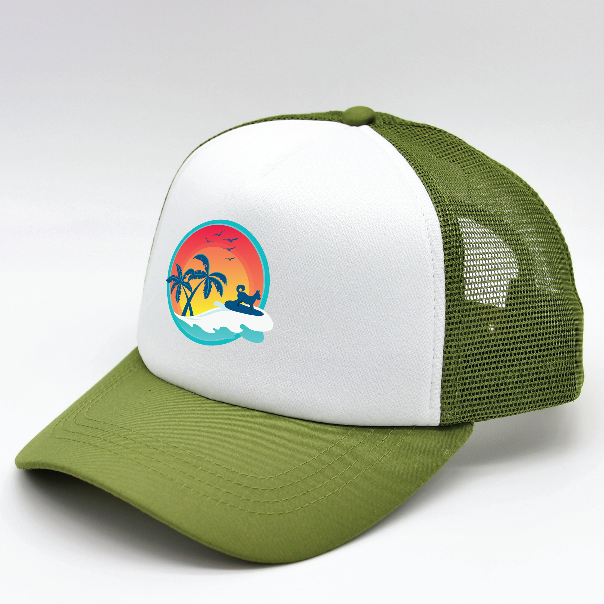 sunset designs matching human hat