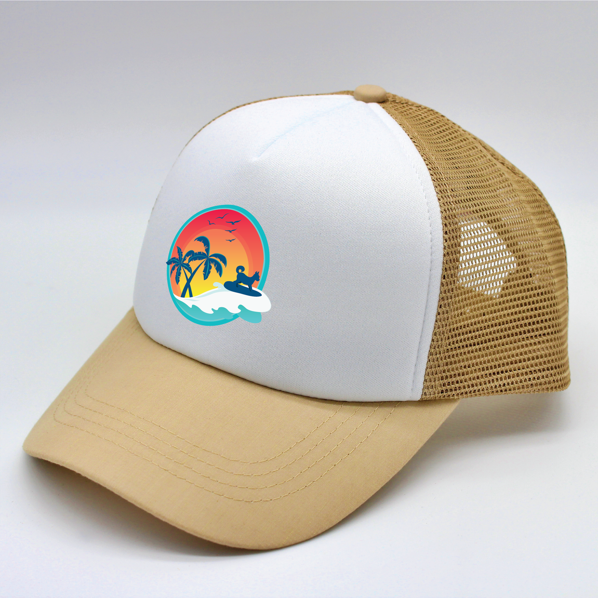 sunset designs matching human hat