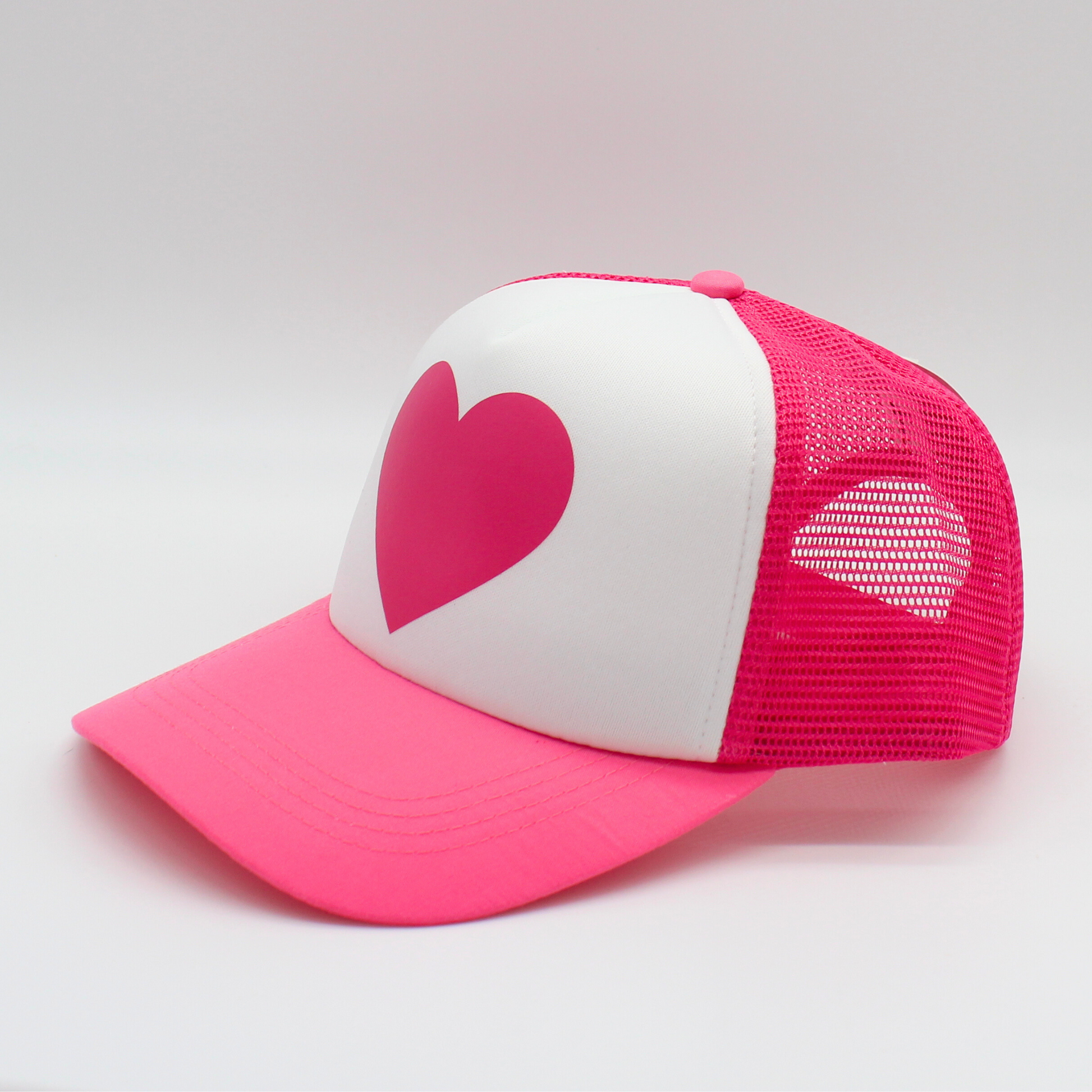 heart matching human hat