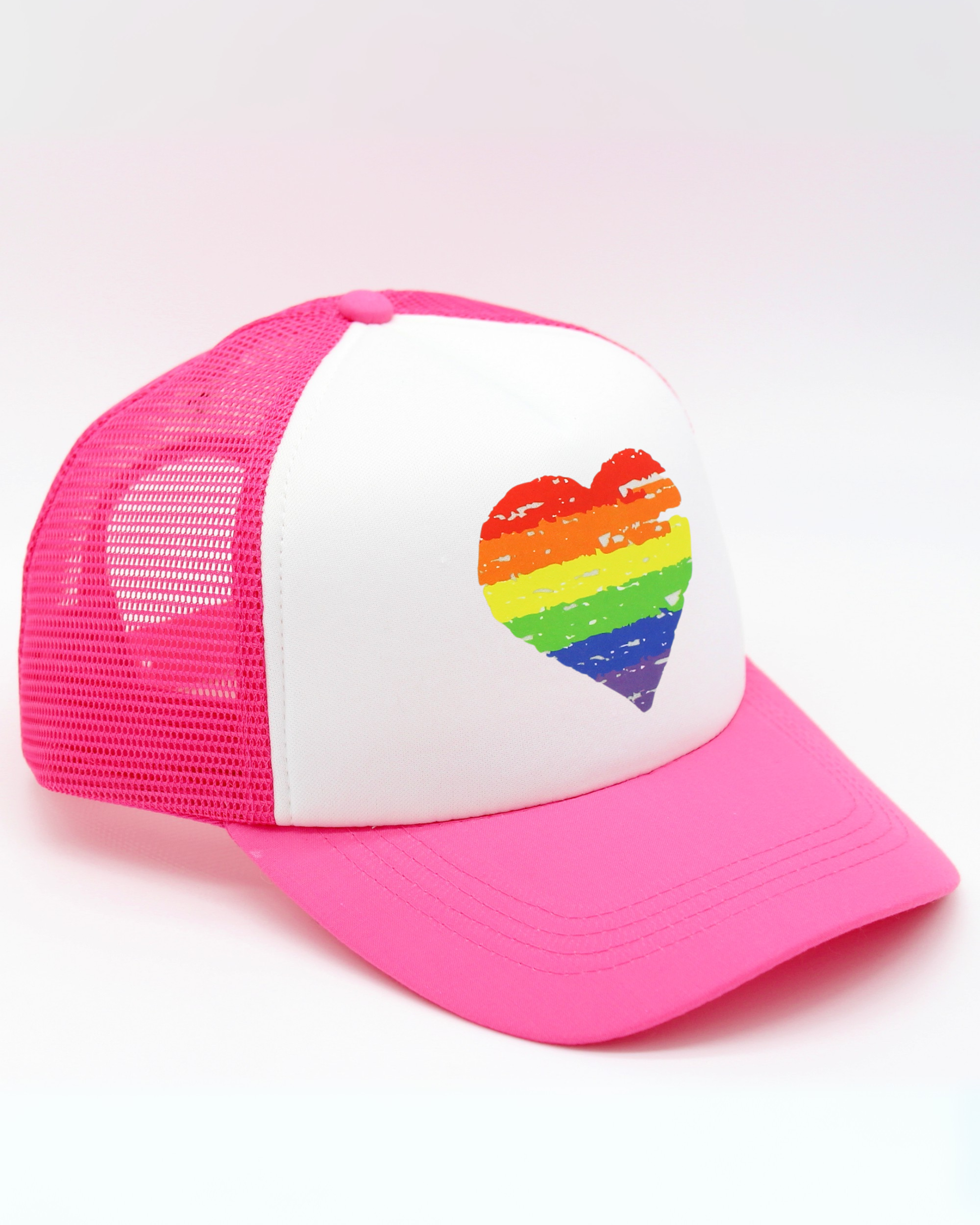 pride heart matching human hat