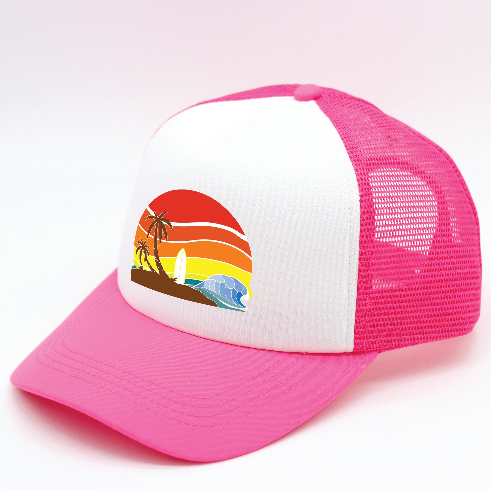 sunset designs matching human hat