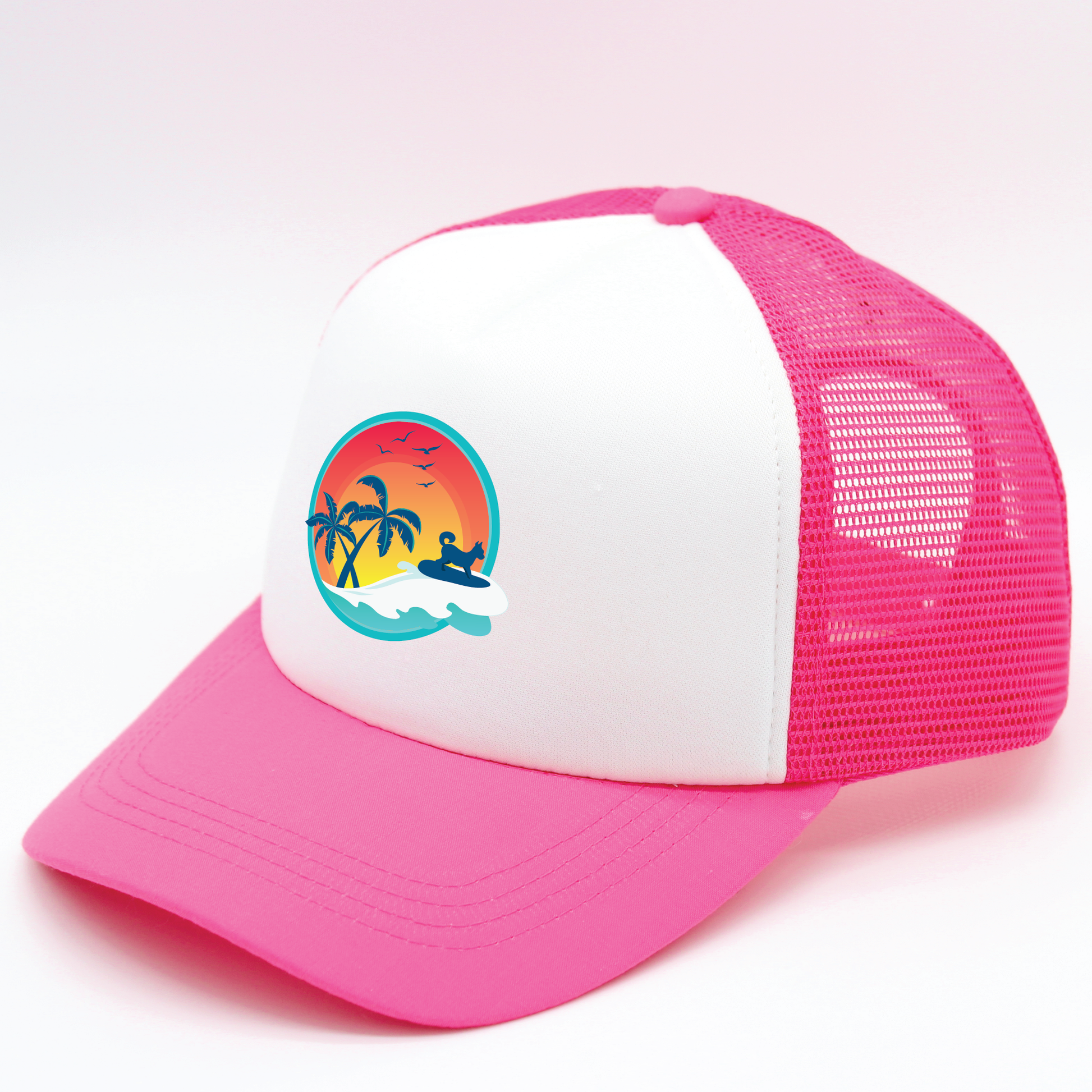 sunset designs matching human hat