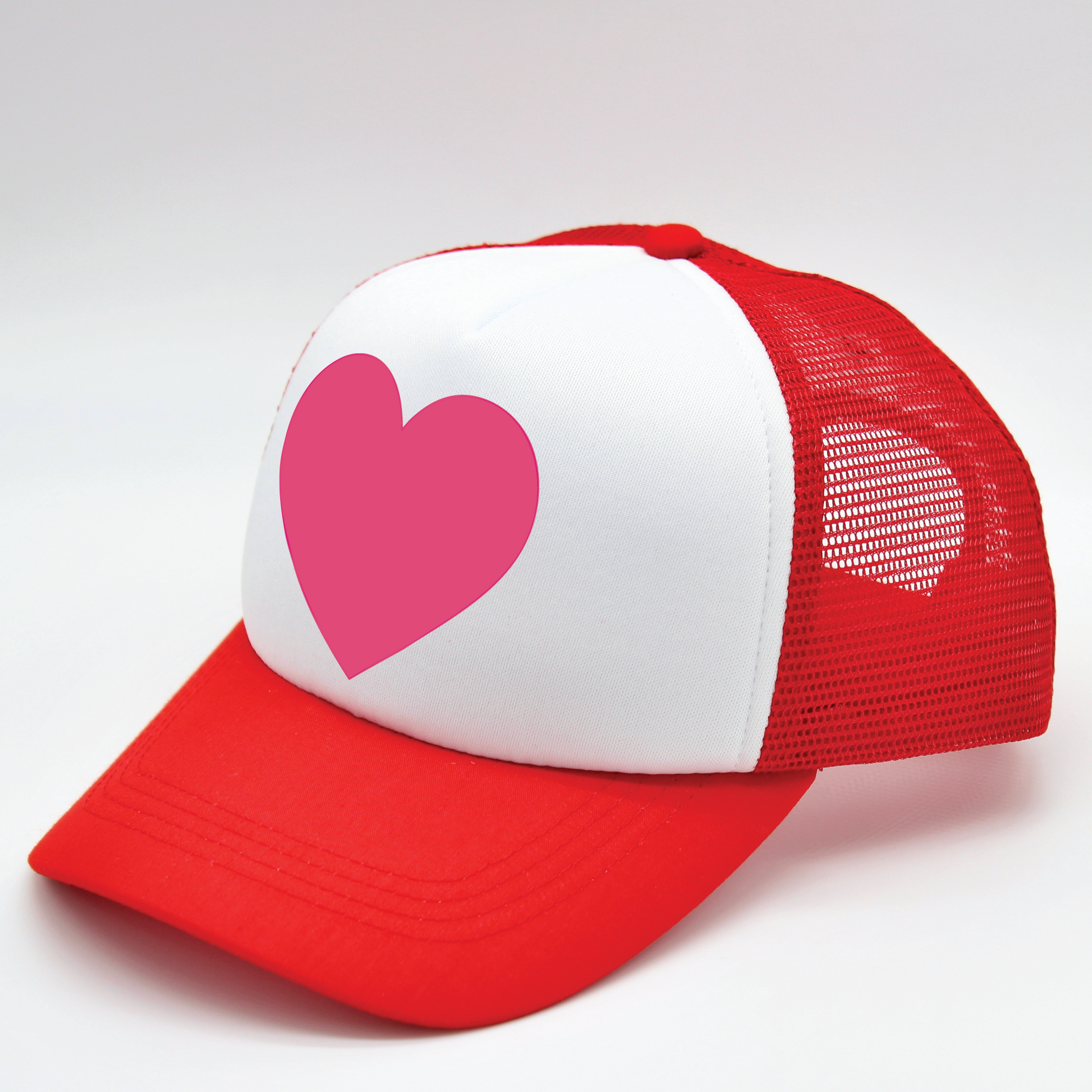 heart matching human hat