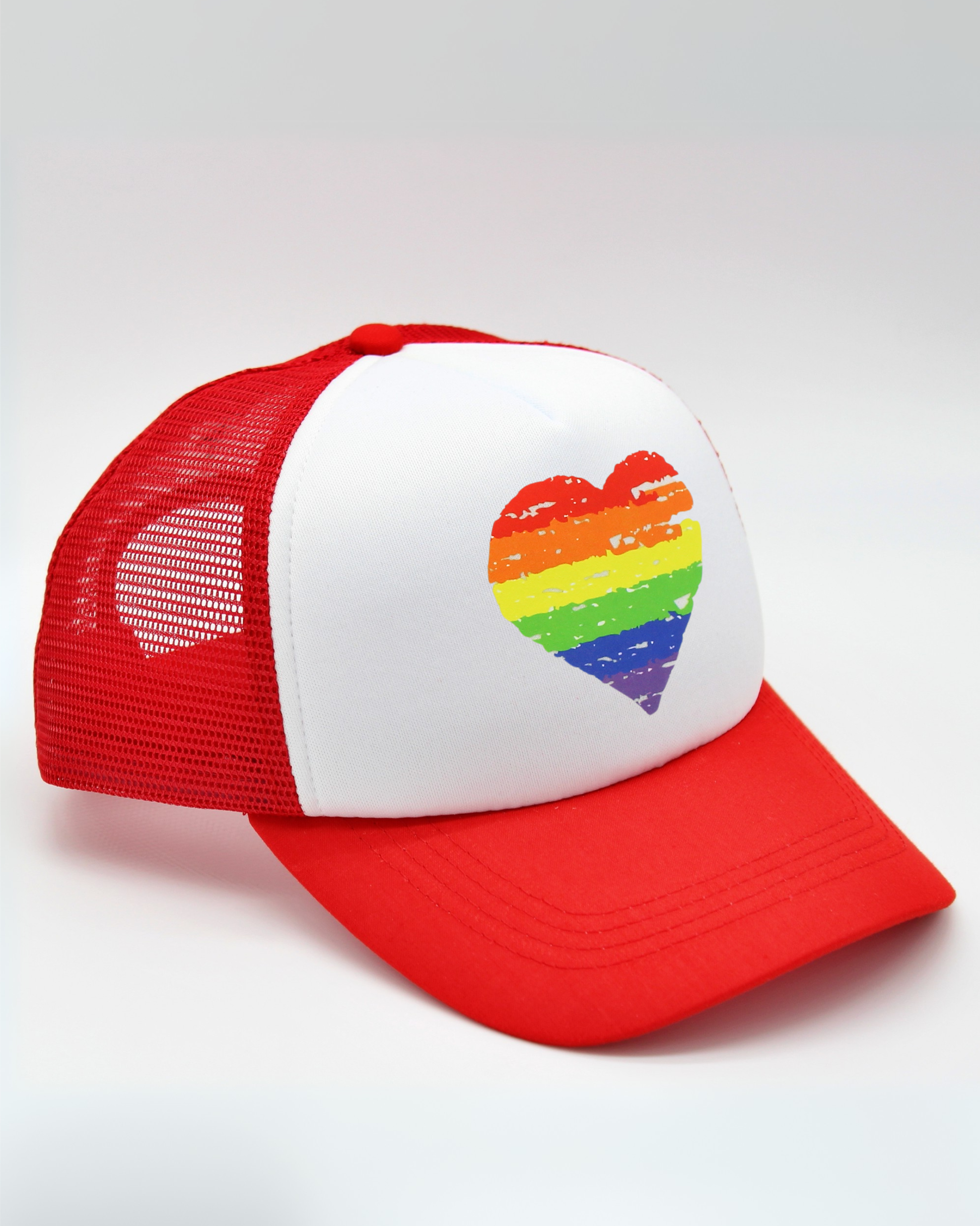 pride heart matching human hat
