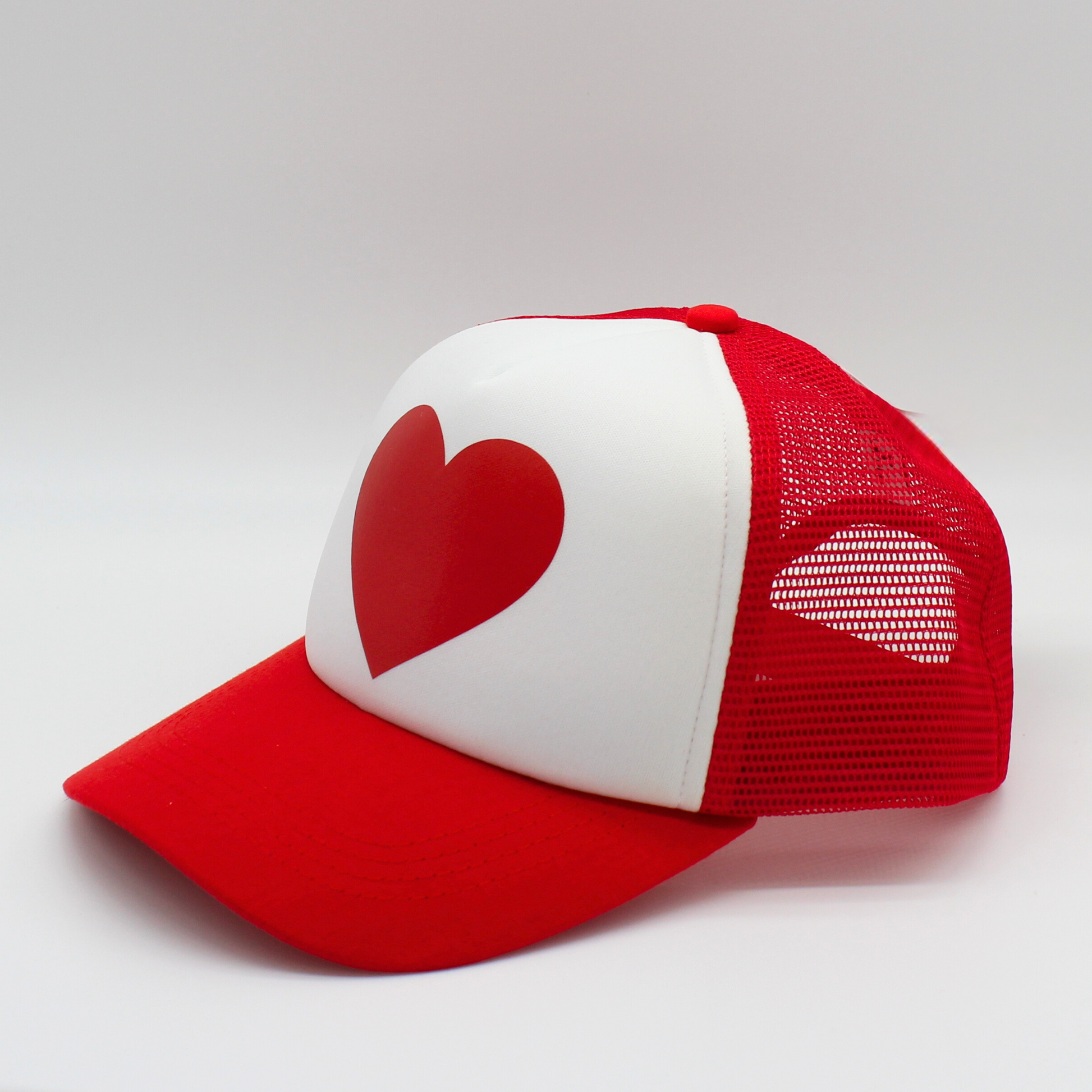 heart matching human hat