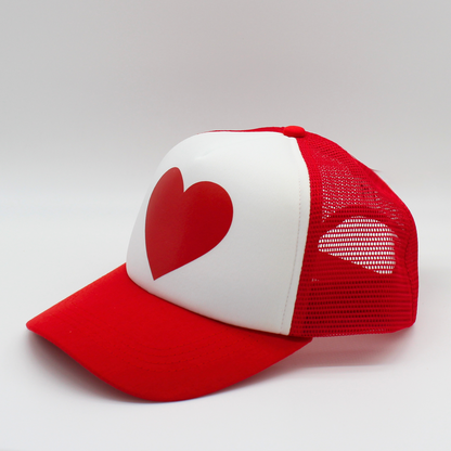 Heart Trucker Hat - Matching Human Hat