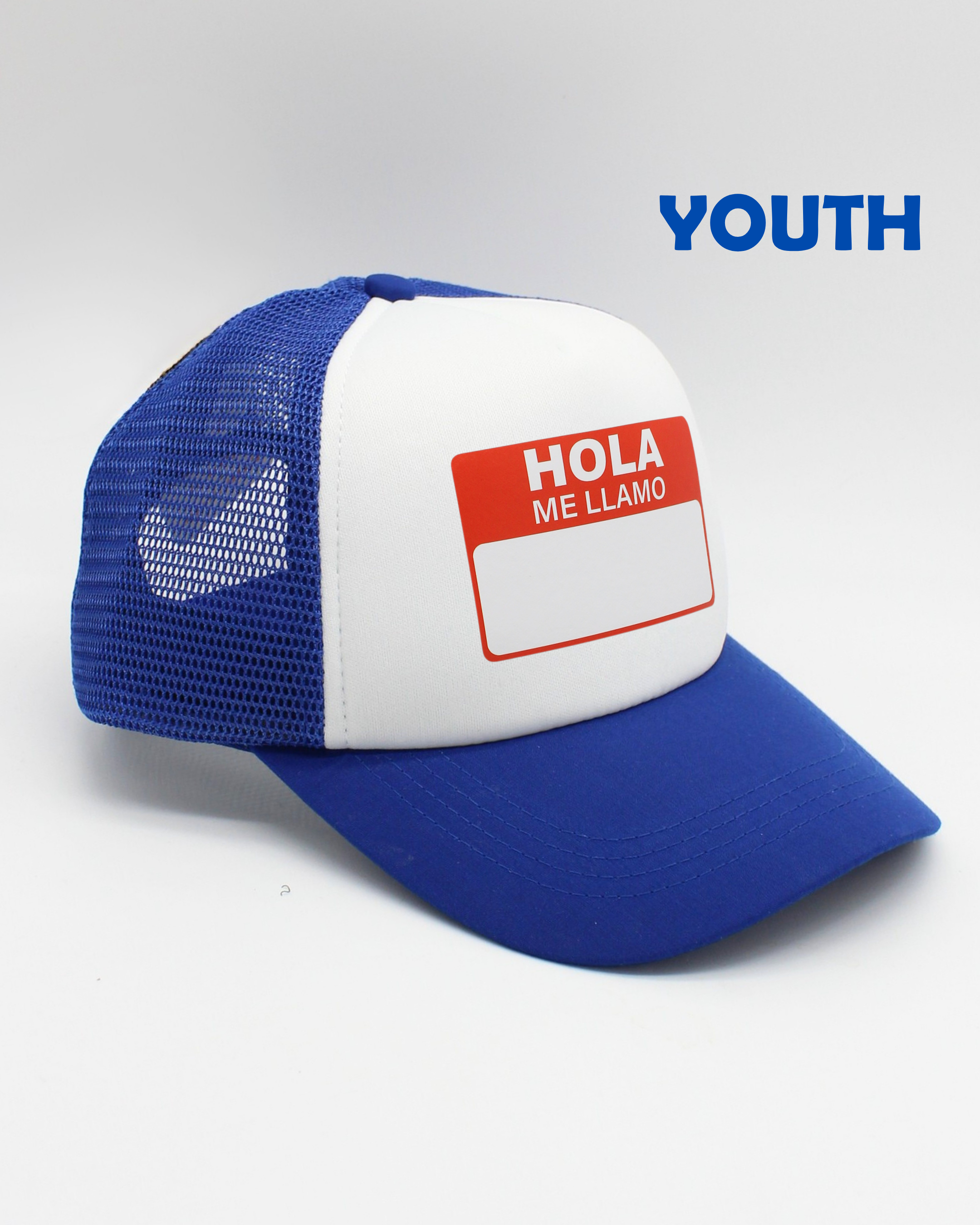 name tag | matching human hat