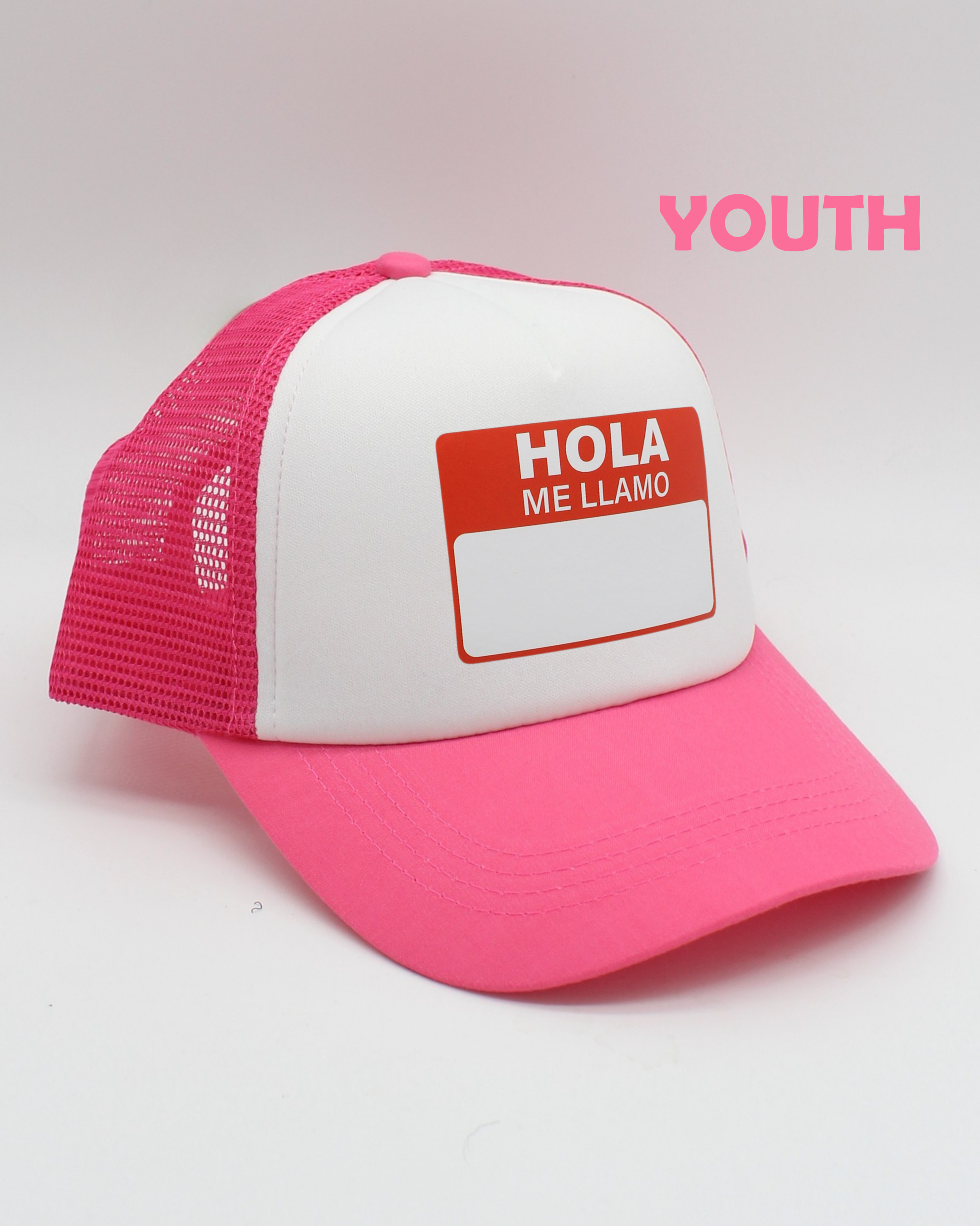 name tag | matching human hat