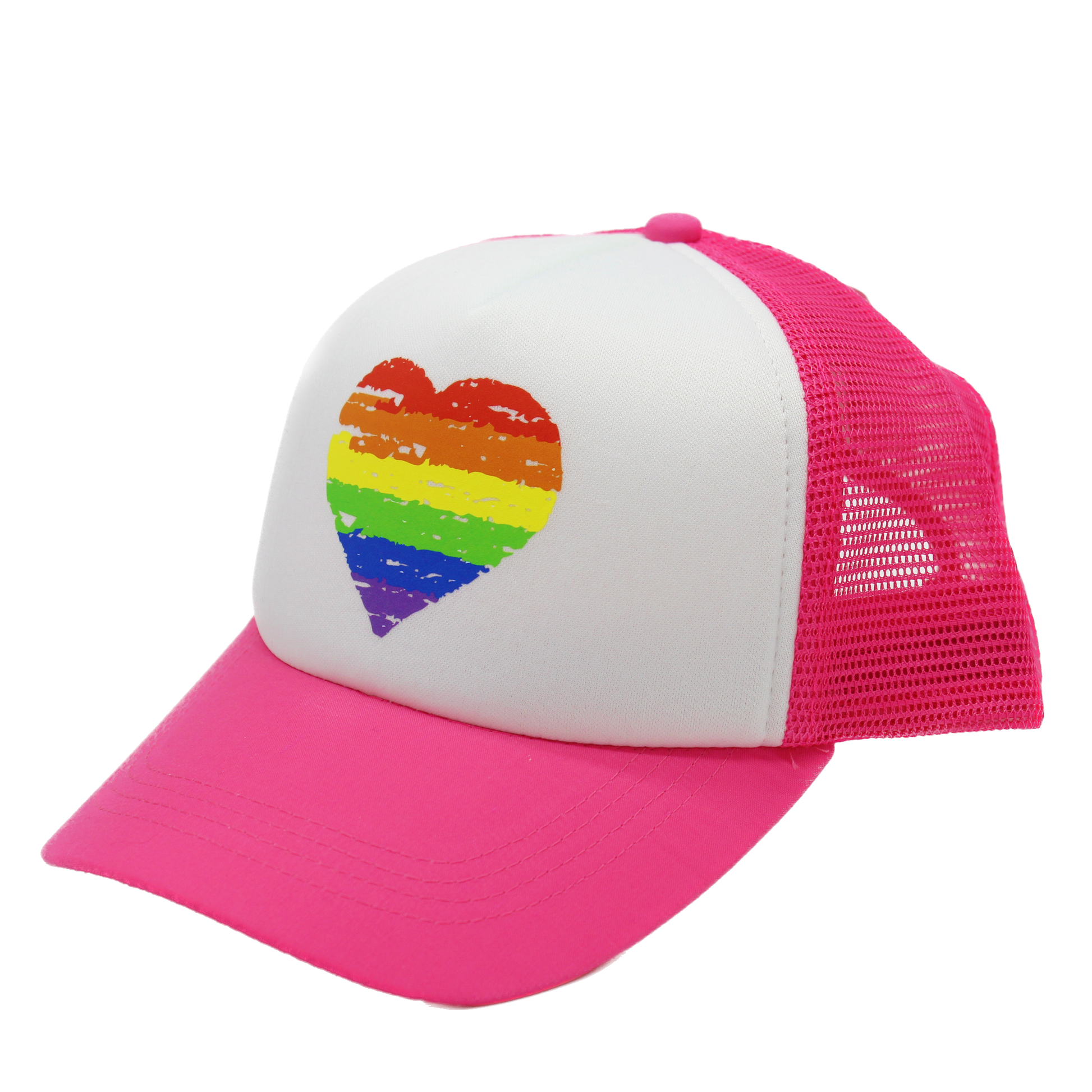 pride heart matching human hat
