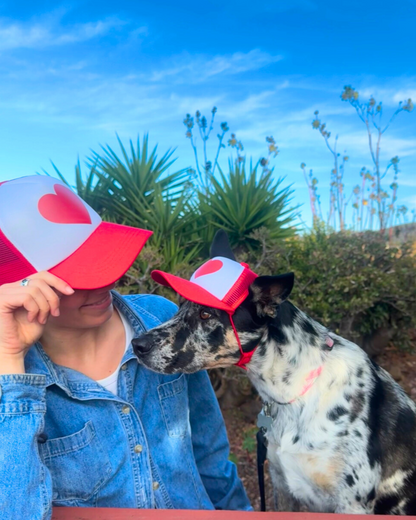 Heart Trucker Hat - Matching Human Hat