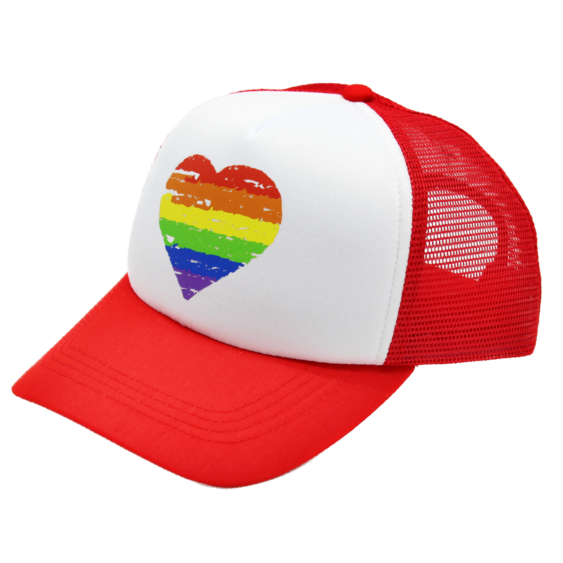 pride heart matching human hat