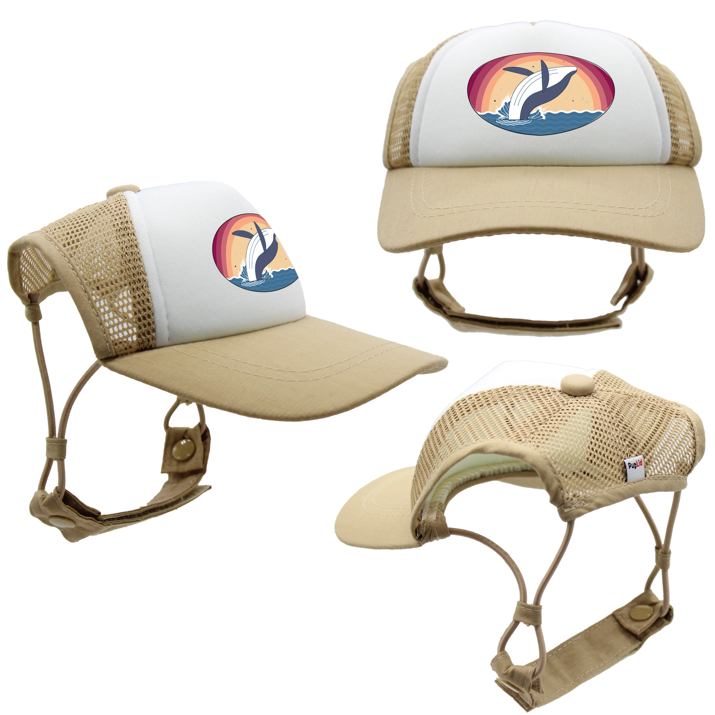 Whale Design | Dog Trucker Hat | All Sizes