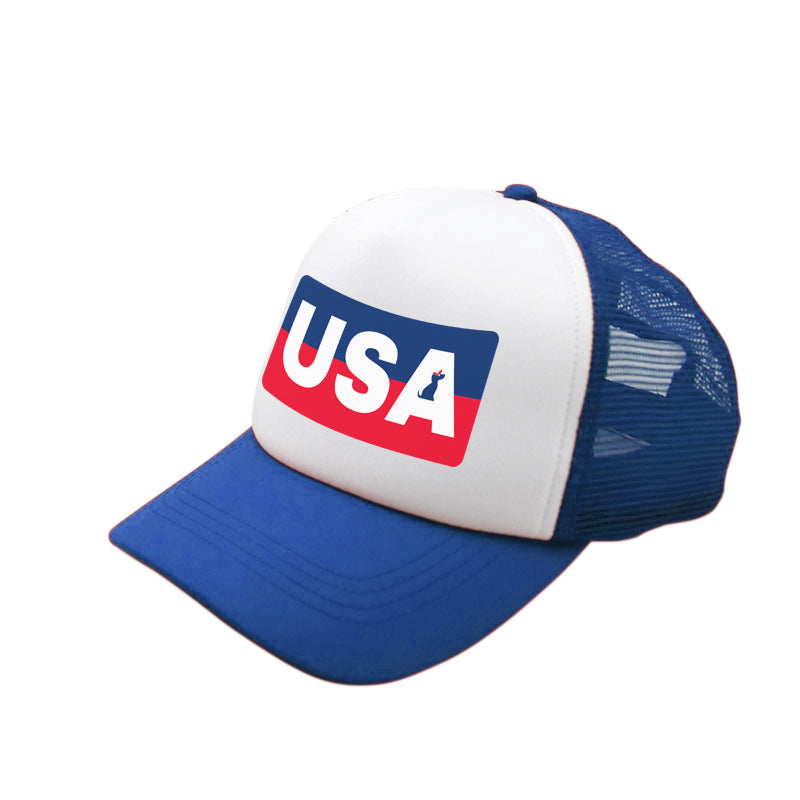 usa designs matching human hat