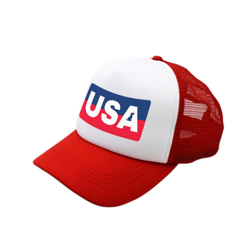 usa designs matching human hat